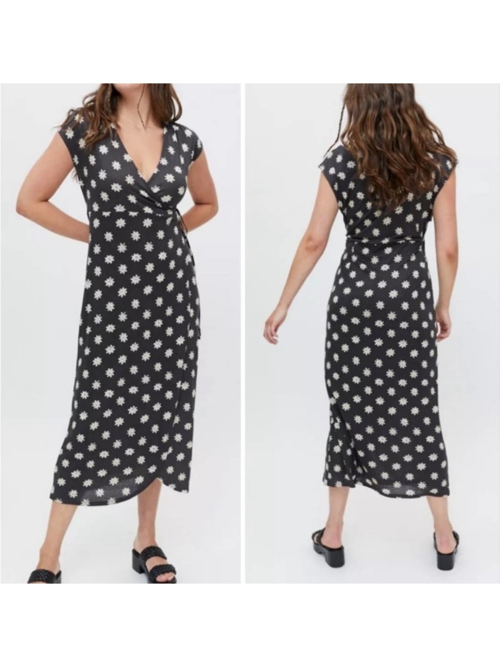 Urban Outfitters Zina Wrap Midi Dress - NWT